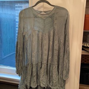 Free people light blue tunic